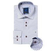 Mens London Pattern Shirt - Coffee - M image