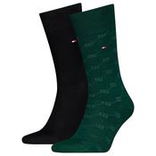 Mens Classic Flag AOP 2-Pack Socks - Deep Green - 6-8 image