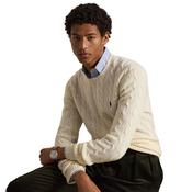 Mens Cable-Knit Wool-Cashmere Sweater - Andover Cream - S image