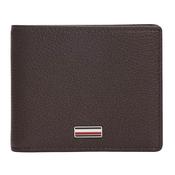 Mens Leather Signature Plaque Bifold Wallet - Coffee Bean - One image