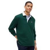 Mens Tommy Badge Relaxed Rugby Shirt - Velvet Green - XS