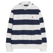 Mens Rugby Shirt - Newport Navy/White - S