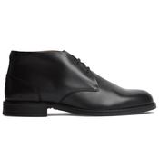 Mens Leather Lace-Up Ankle Boots - Black - 7 image