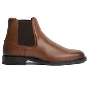 Mens Leather Rubberised Flag Chelsea Boots - Winter Cognac - 7 image