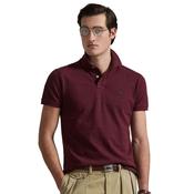 Mens The Iconic Custom Slim Fit Mesh Polo - Spring Wine Heather - XS image
