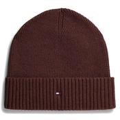 Flag Embroidery Beanie With Cashmere - Red Wine Melange - One image