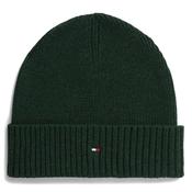 Flag Embroidery Beanie With Cashmere - Majestic Emerald Melange - One image