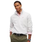 Mens Tommy Flag Quarter-Zip Sweatshirt - Ice Grey Heather - XS image