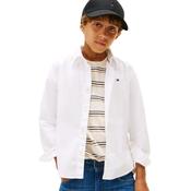 Boys Stretch Cotton Poplin Shirt - White - 7 image