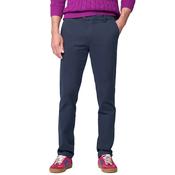 Mens Oslo Stretch Waistband Chinos - Navy Blue - 32W X 30L image