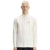 Mens Concealed Tipping Oxford Shirt - Ecru - S image