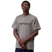 Mens Script T-Shirt - Shady Grey/Dark Navy - XS image