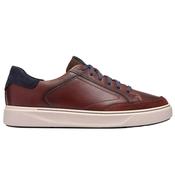 Mens Code C Tie Trainers - Mahogany Leather - 7 image