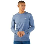 Mens Dylan Round Neck Sweater - Snorkel Blue Melange - S image