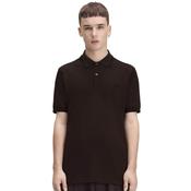 Mens M3600 Twin Tipped Polo Shirt - Rich Brown/Black - XS image