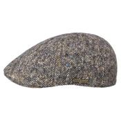 Texas Donegal Wool Flat Cap - Navy/Mottled - M image