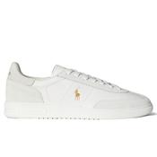 Mens Bedford Leather-Suede Trainers - Bianco/Deckwash White - 7 image