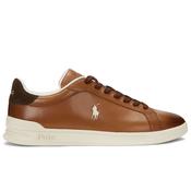 Mens Heritage Court II Leather Trainers - Tan/Ecru - 7 image