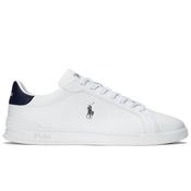 Mens Heritage Court II Nappa Leather Trainers - White/Newport Navy - 7 image
