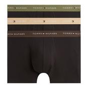 Mens Signature Contrast Waistband 3-Pack Boxer Briefs - Olive/Dark Coffee/Dessert - S image