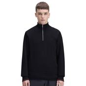 Mens Half Zip Sweatshirt - Navy/Brandy/Rich Brown - XS image
