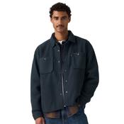 Mens Red Tab Sherpa Soft Worker Shirt - Nightfall Navy - S image