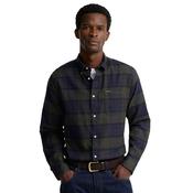 Mens Kyeloch Tailored Long-Sleeved Shirt - Shadow Classic Tartan - S image