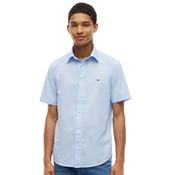 Mens Regular Fit Flex Poplin Short Sleeve Shirt - Sweet Blue - XS image