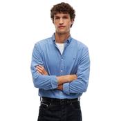 Mens Regular Fit Fine Corduroy Shirt - Brisk Blue - S image