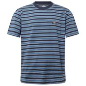 Mens Stripe Midweight T-Shirt - Navy Blue - XS image