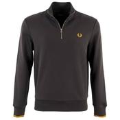 Mens Half Zip Sweatshirt - Anchor Grey/Golden - S image