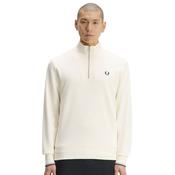Mens Half Zip Sweatshirt - Ecru/Seagrass/Dark Airforce - XS image