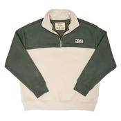 Bracken Quarter Zip Sweater - Sand - M