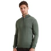 Mens Redchurch Merino Wool Quarter Zip Sweater - Rosemary - S image