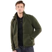 Mens Zip-Up Sherpa Jacket - Olive - S image