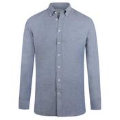 Mens Oxford Stretch Shirt - Navy - S image