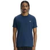 Mens Ringer T-Shirt - Mod Blue - XS