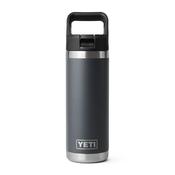 Rambler 18 OZ (532 ML) Bottle With Straw Cap - Charcoal - One