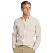 Mens Oxford Stretch Shirt - Sand - S