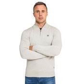 Mens Perpignan 1/4 Sweater - Smokeless - S