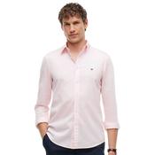 Mens TH Flex Slim Fit Dobby Shirt - Pink Lily - M