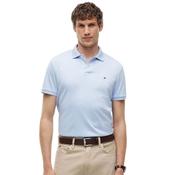 Mens Fluid Cotton Interlock Knit Polo Shirt - Sky Blue - XS