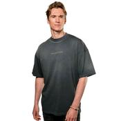 Mens Scáth Oversized Ombré T-Shirt - Charcoal - S