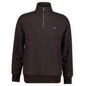 Mens Shield Half-Zip Sweatshirt - Brown Melange - S