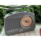 Steepletone Brighton Classic Retro style Radio, FM , MW &amp; LW - Grey | BRIGHTONGYBT