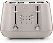 DeLonghi Eclettica 4 Slice Toaster - Beige | CTY4003.BG image
