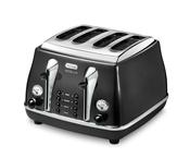 DeLonghi Icona Micalite 4 Slice Toaster - Black | CTOM4003.BK image