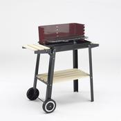 Landmann Wagon Charcoal BBQ with Wooden Shelves | 0566