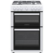 NordMende FS 60cm Twin Cavity LPG Gas Cooker - White | CTG62LPGWH image