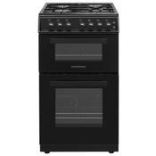 NordMende FS 50cm Twin Cavity LPG Gas Cooker - Black | CTG52LPGBK